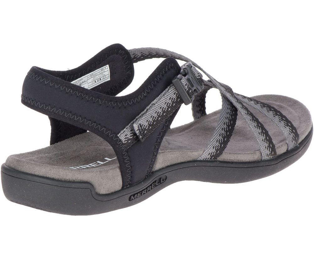 Sandalias Mujer - Merrell District Muri Lattice - Negras/Gris - UYIG-54928